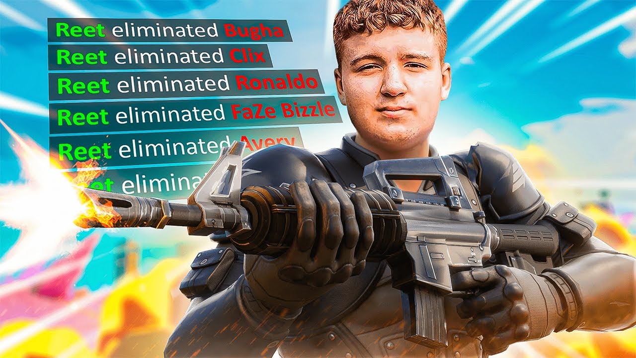 30 раз REET разгромил других стримеров в Fortnite (Clix, Bugha, Stable Ronaldo)