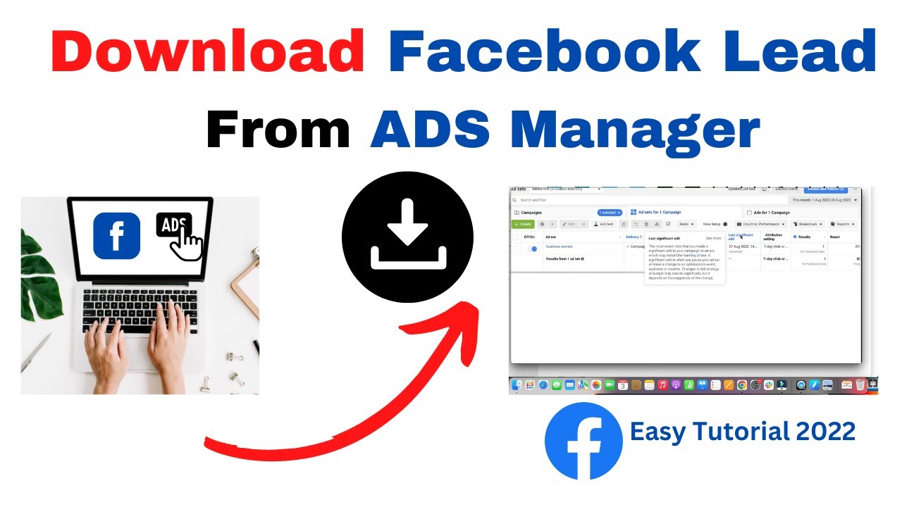 How To Download Lead details From Facebook Ads Manager | Lead generation Facebook ads Tutorial