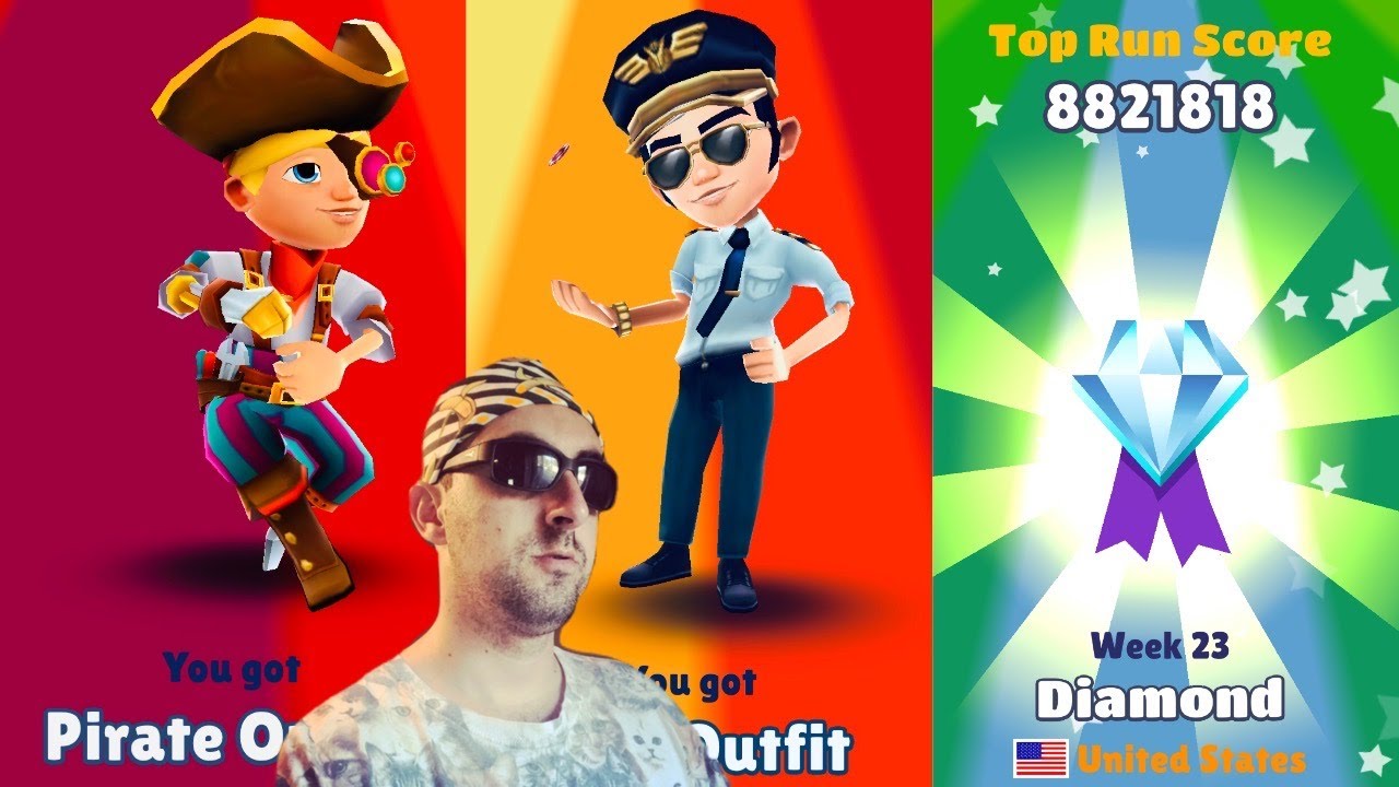 Unlocking Pirate and Pilot on Subway Surfers!