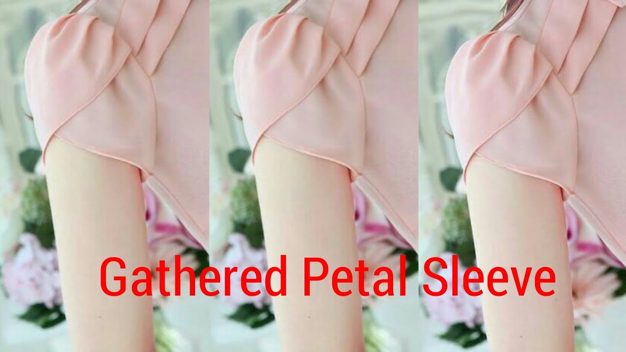 Gathered Tulip (Petal) Sleeve Cutting Stitching in hindi.