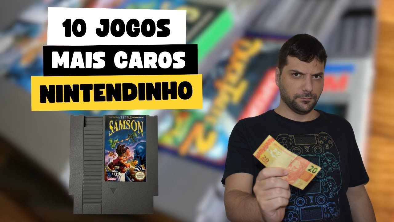 Os 10 Jogos MAIS CAROS do Nintendinho