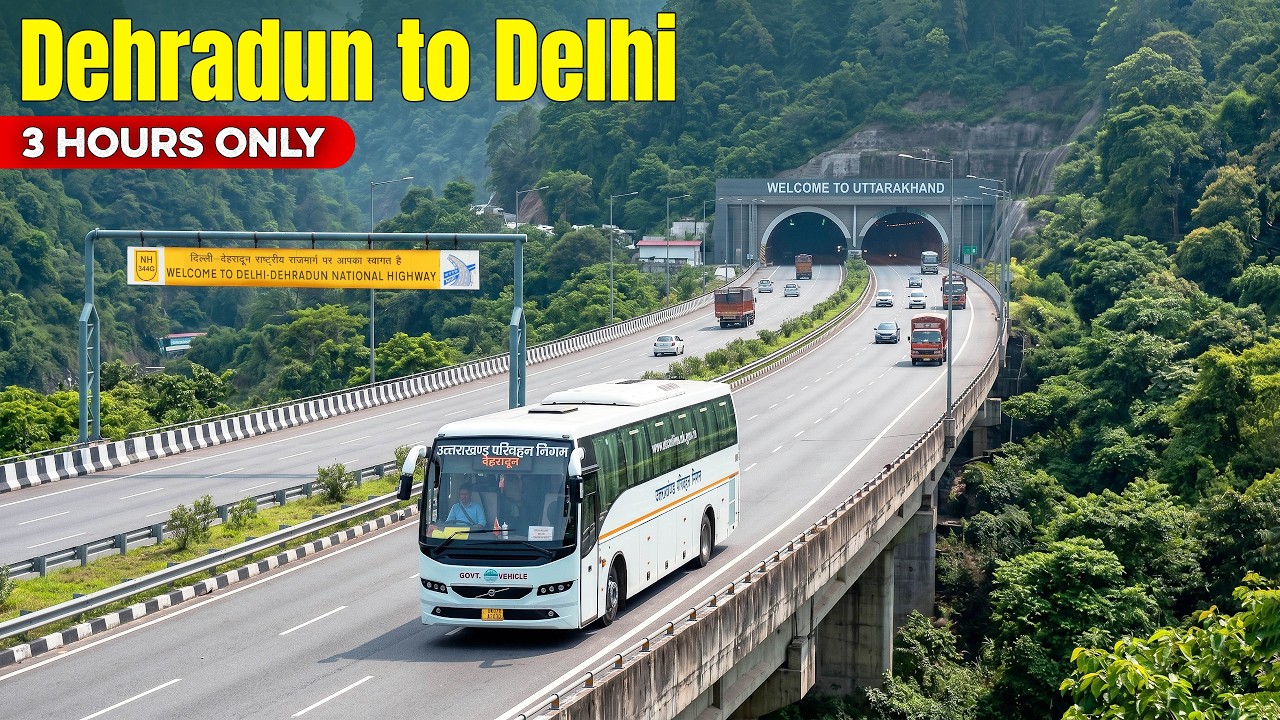 DEHRADUN to DELHI in 3 HOURS | UTC Volvo on New Expressway | Himbus