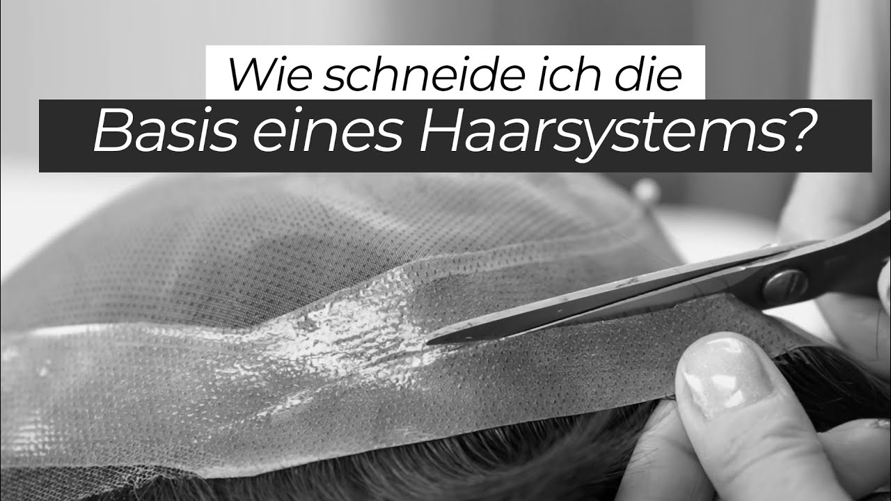 Wie schneidet man eine #Haarsystem-Basis auf die richtige Größe?