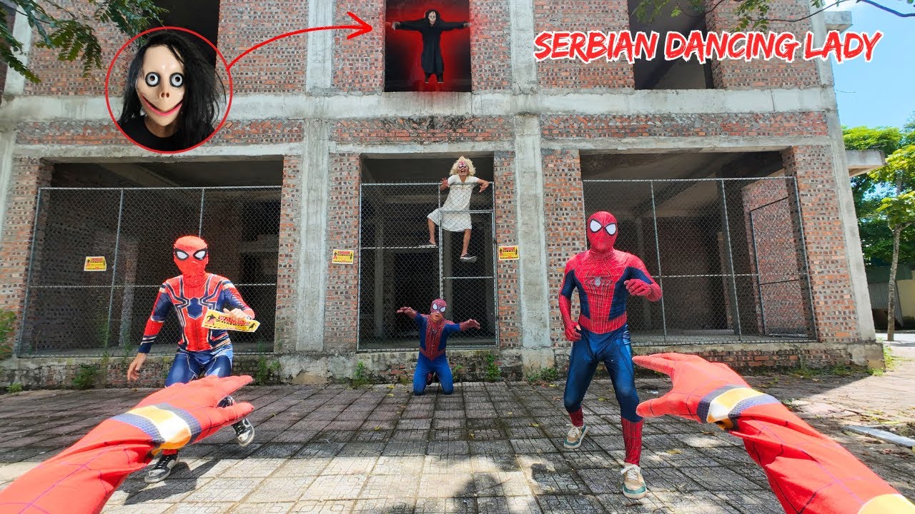 Epicka bitwa zespołu Spider-Mana z serbską tancerką ZOMBIE w zainfekowanym mieście (horror, akcja...
