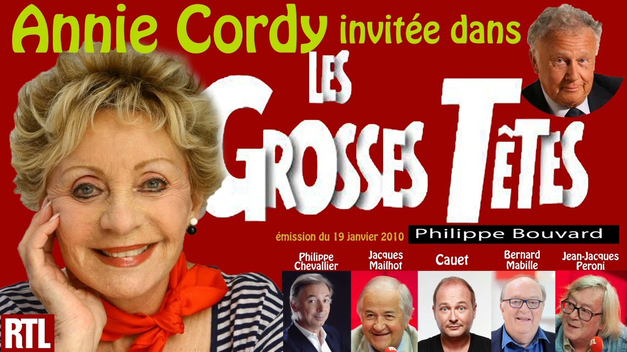 Annie Cordy invitée des Grosses têtes (19 janvier 2010)