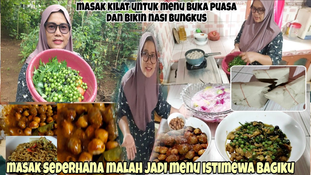 Masak sederhana malah jadi menu buka puasa sangat istimewa bagiku ⁉️ lanjut bikin nasi bungkus 