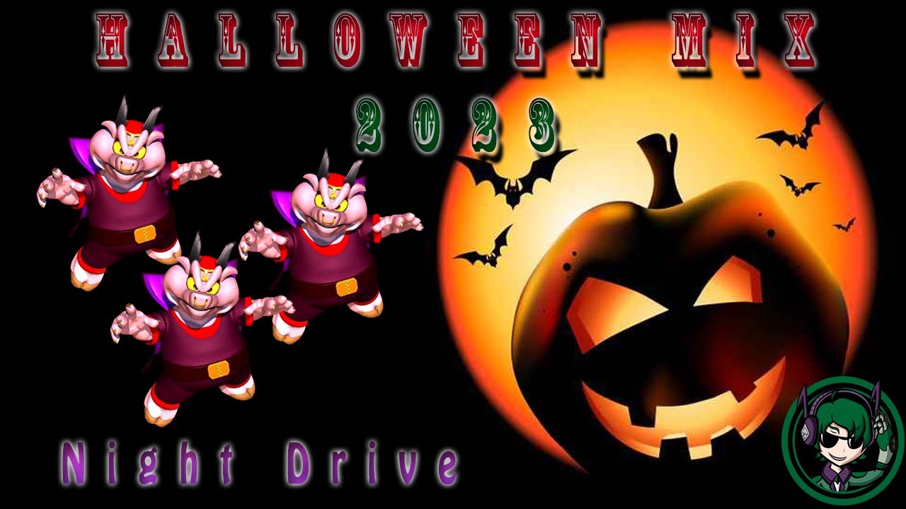 Halloween Mix 2023 - Night Drive [Haunted Woods Eurobeat]