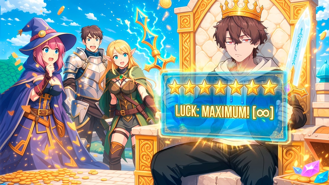 When a Very LUCKY Casual Player Starts a New Game on HARDCORE Mode! | Manhwa Recap