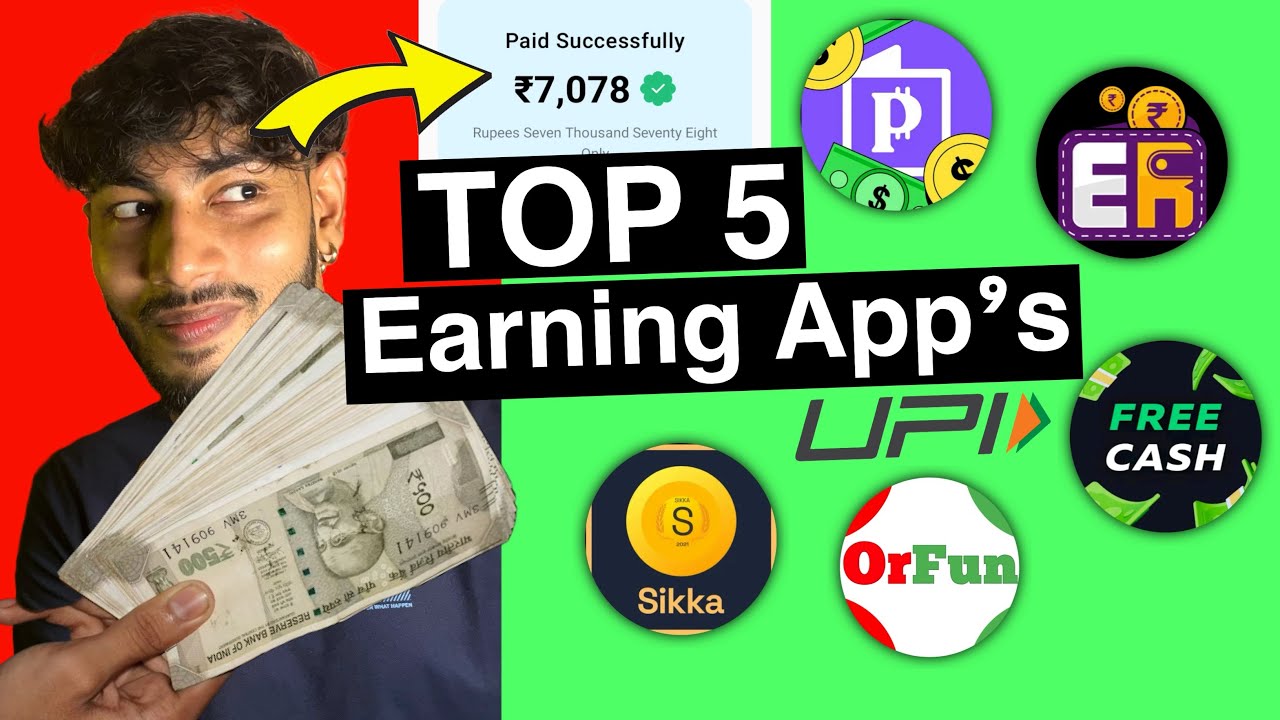 (TOP 5) - New Best Earning App's in 2026 | Without investment | Online earning apps for students upi