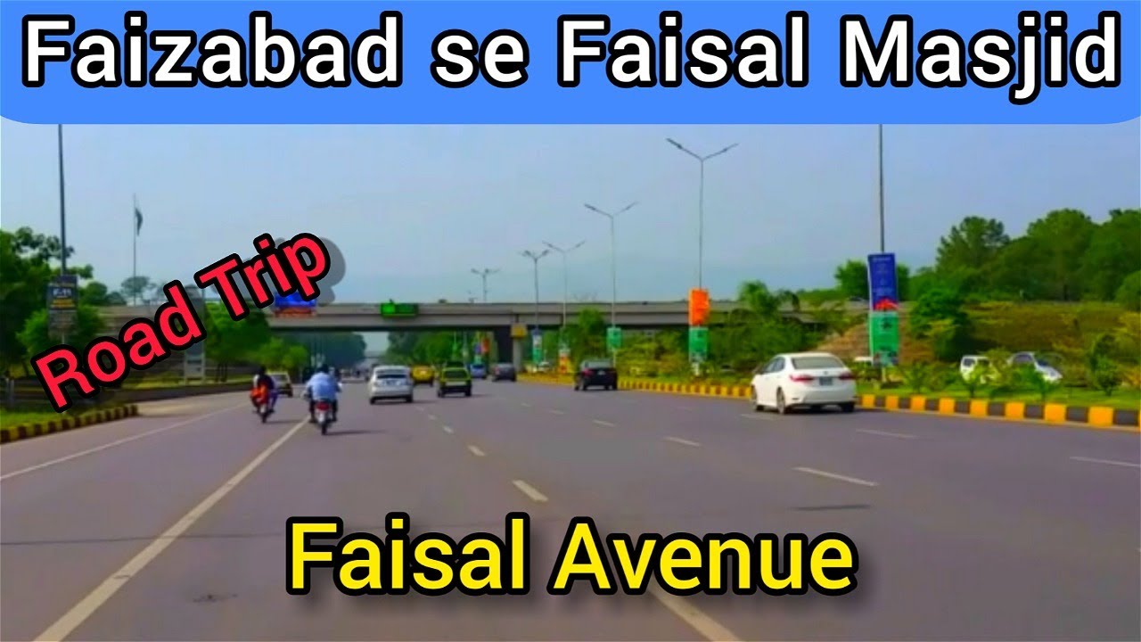 Road Trip ( 4K ) 🚗 Faizabad To Faisal Masjid - Faisal Avenue Islamabad City.. #faisalmasjid