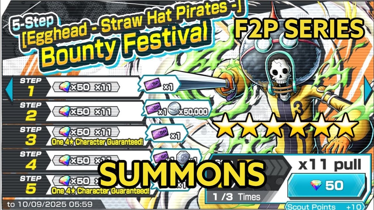 I Summoned and Maxed New Egghead Brook | F2P Series | One Piece Bounty Rush 