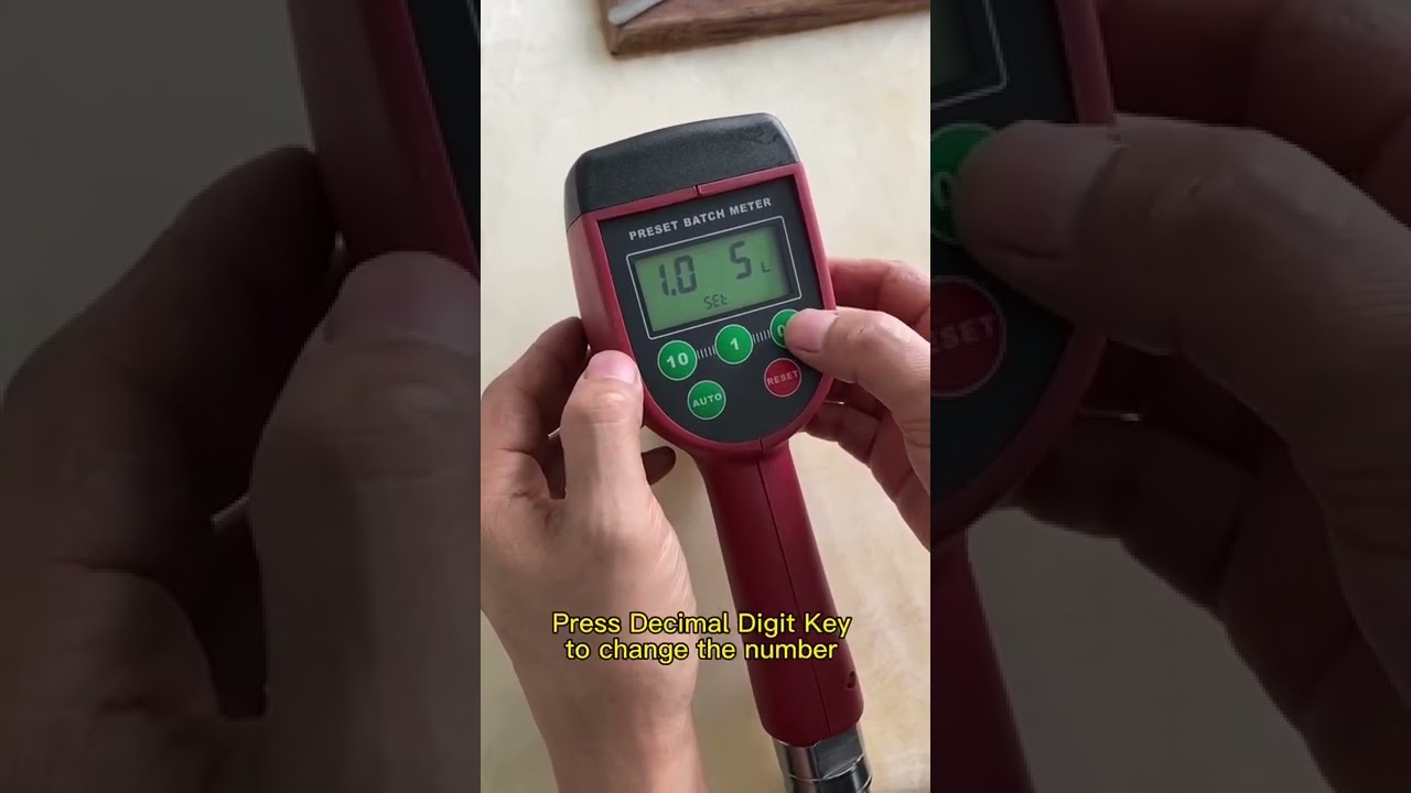 High Accuracy Preset digital oil meter gun