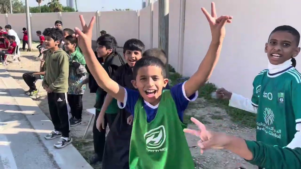 مباراة صف 4/ب ضد 5/ب مدرسة النهضة الأبتدائية بالحرس الوطني