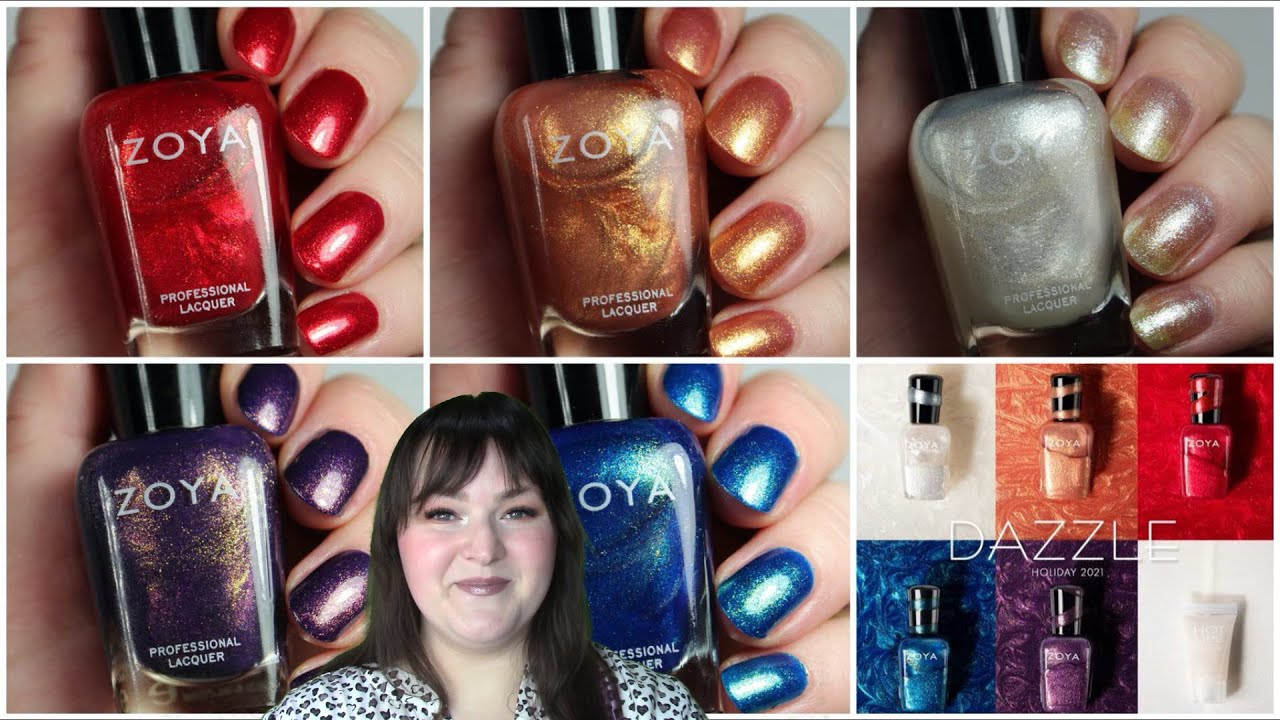 Zoya Dazzle Holiday 2021 | Live Application Review