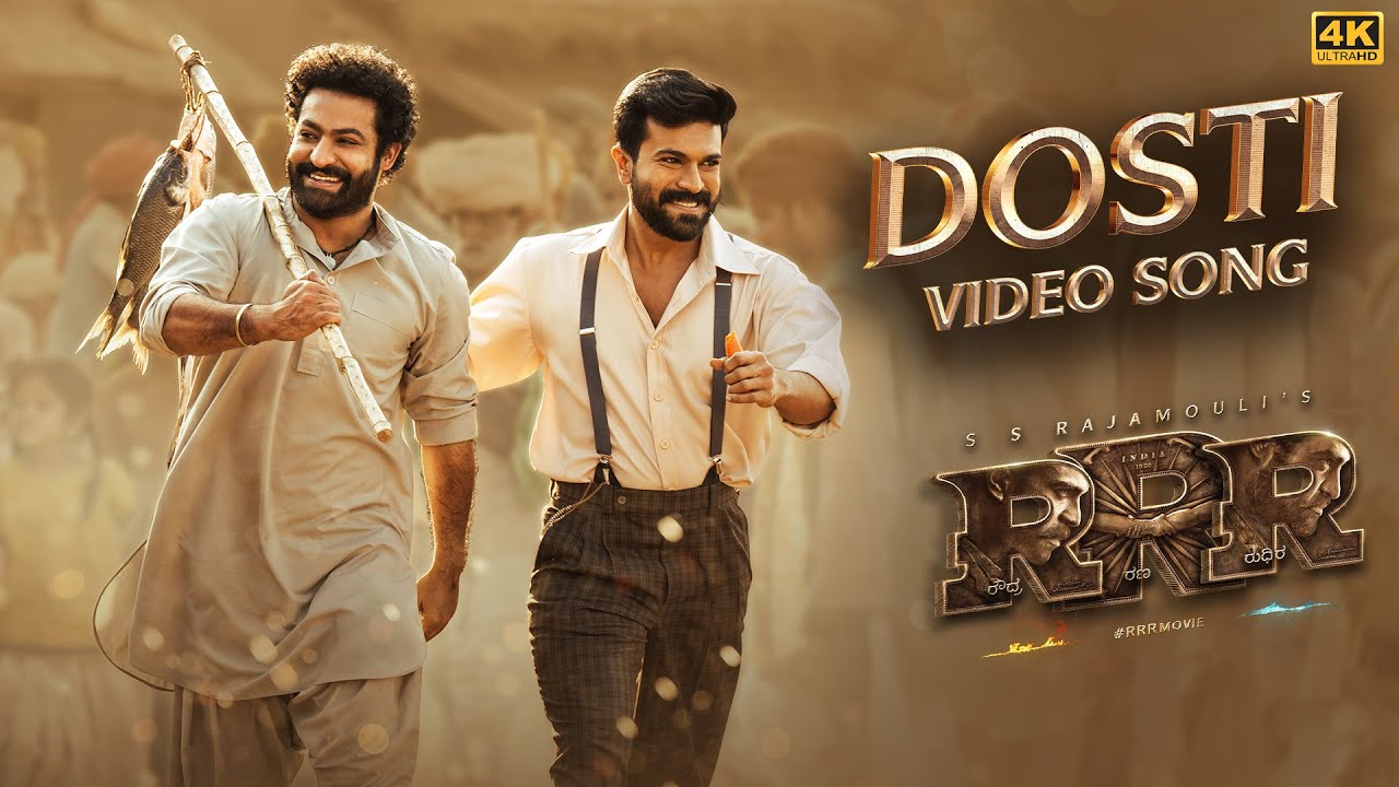 Full Video: Dosti (Kannada) | RRR | NTR, Ram Charan | MM Keeravaani | SS Rajamouli | Yazin Nizar