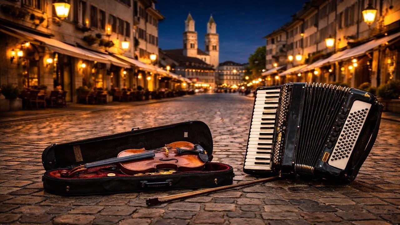 Privater Konzert in Niederdorf Zürich: Akkordeon & Violine Duo – Oleg Lips und Marina Yakovleva