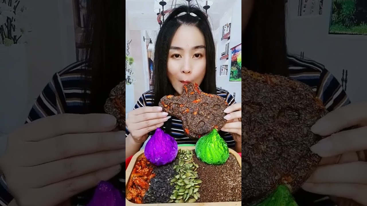 The sisters ordered a black sesame ball