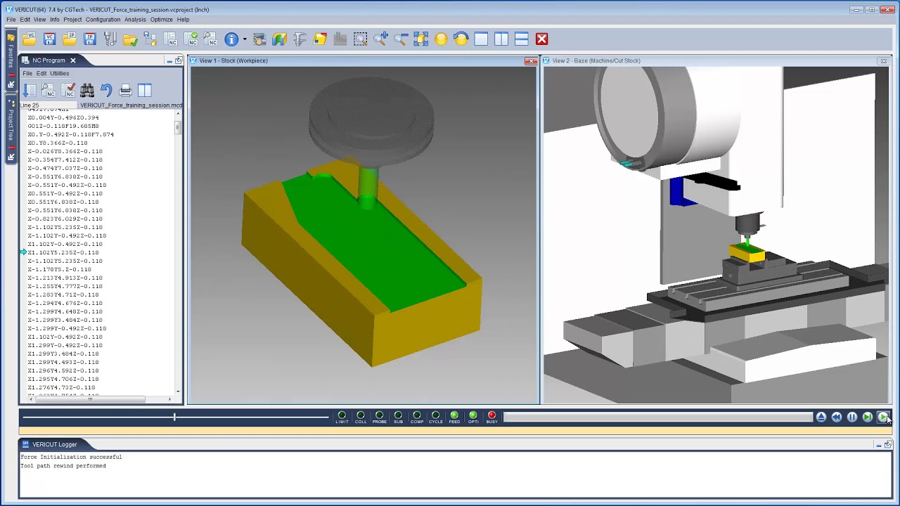 VERICUT's Force Optimization Module