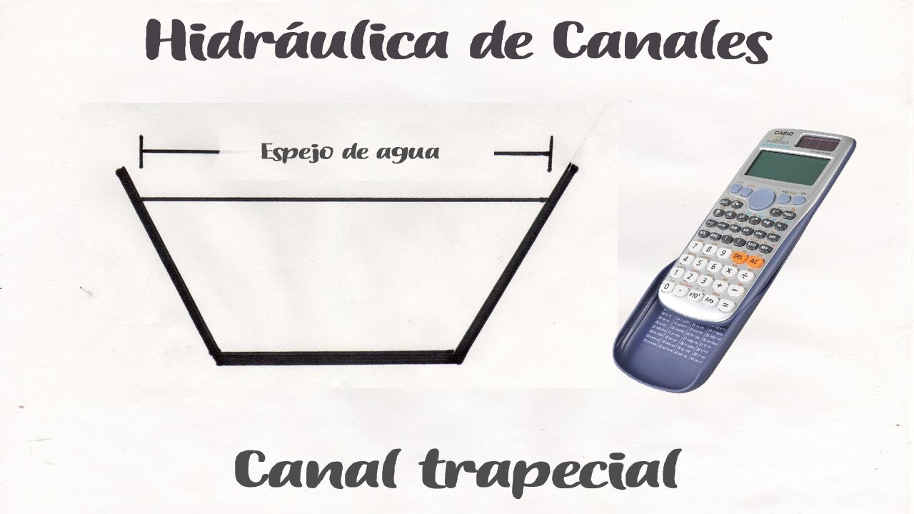 Canal trapezoidal - Profudidad - Hidráulica de canales
