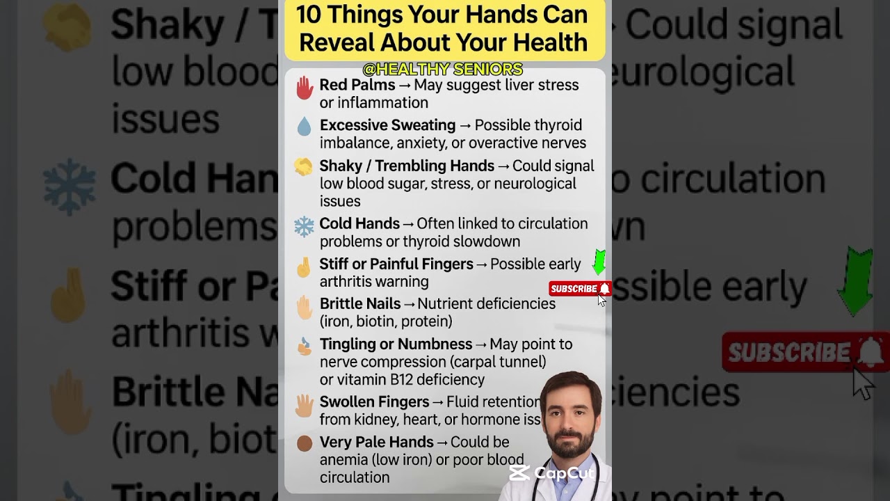 👉 10 Weird Things Your Hands Reveal About Your Health | Hand Symptoms Explained