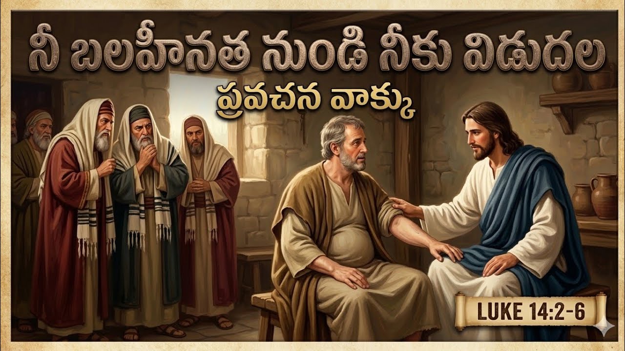 నీ బలహీనతా నుండి  నీకు విడుదల #dailypromise #jesuslove #motivation #prophecy #godsword #telugubible 