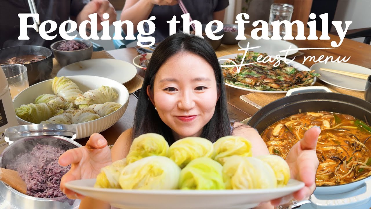 Made a traditional Korean FEAST for my parents