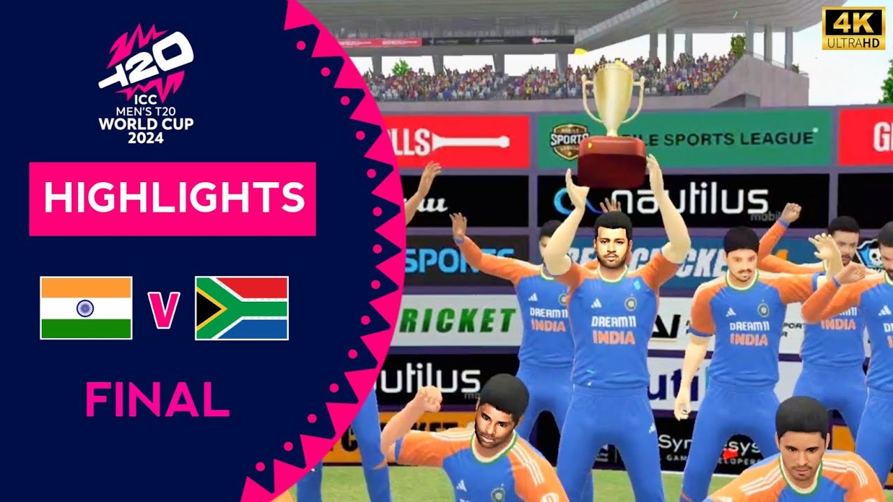 Final 🏆 - India vs South Africa T20 World Cup 2024 Highlights | IND vs SA  Final Match Highlights |