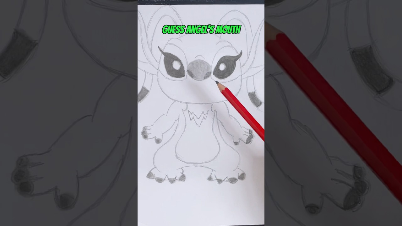 Guess Angel&rsquo;s mouth #stitch #lilo #angel #art #drawing #shorts