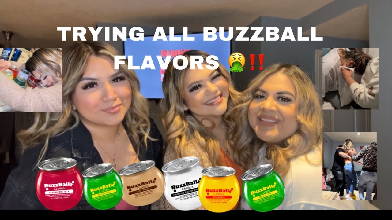 TRYING ALL (most)  BUZZBALL FLAVORS CHALLENGE