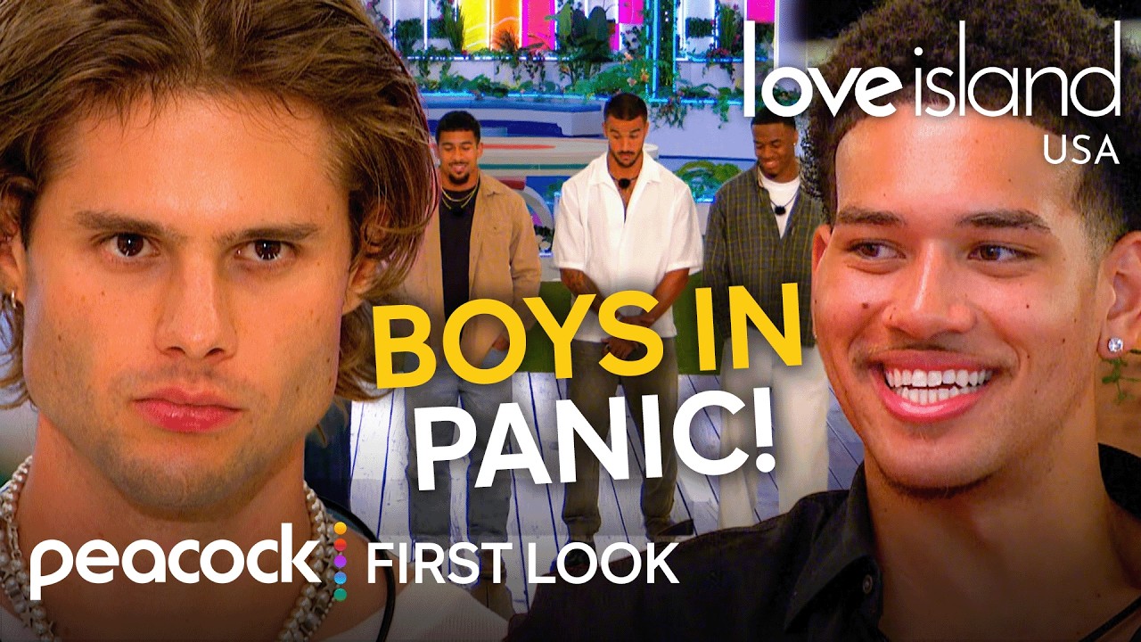 First Look: The Boys Panic as Bombshell Corbin Turns Every Girl's Head | Love Island USA on Peacock