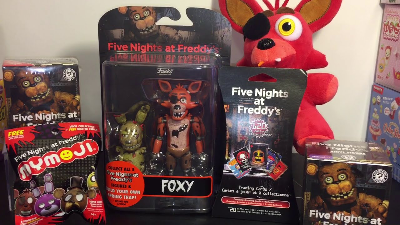 Фигурка Фокси из Five Nights at Freddy's Funko, коробки Mystery Minis, карточки, распаковка Mymoji