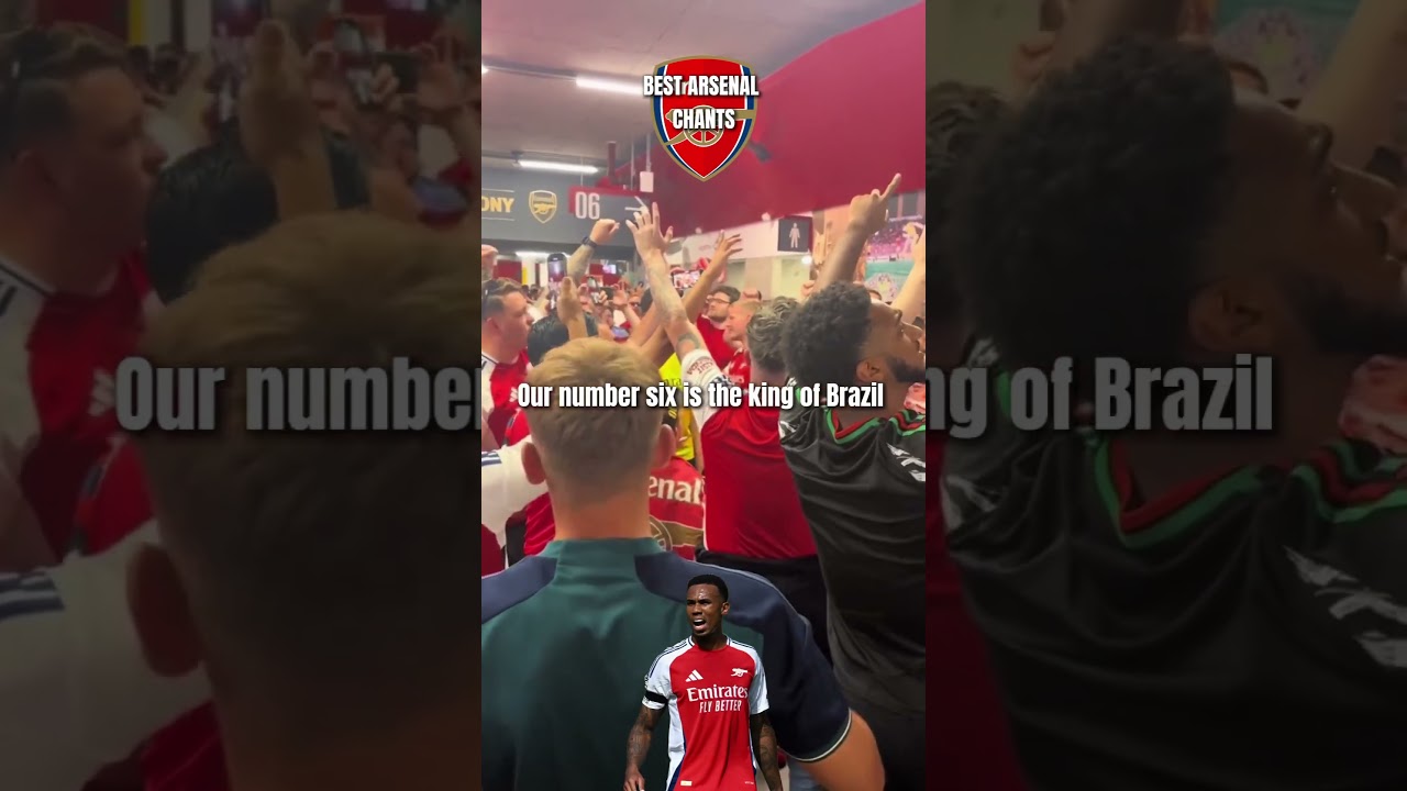 *NEW* Arsenal Chant 🎶Our wall at the back is Gabriel 🎶 #football #arsenal #arsenalfc #pl