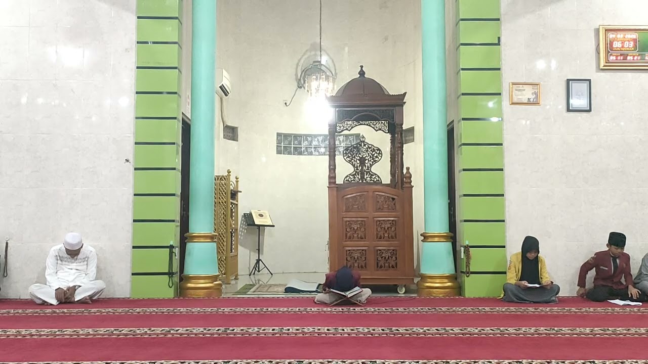 Safari Dakwah Ramadhan Oleh Hilya Afiqah Lubis dari siswa SMP RUSYDA ke Masjid Al Muslimin
