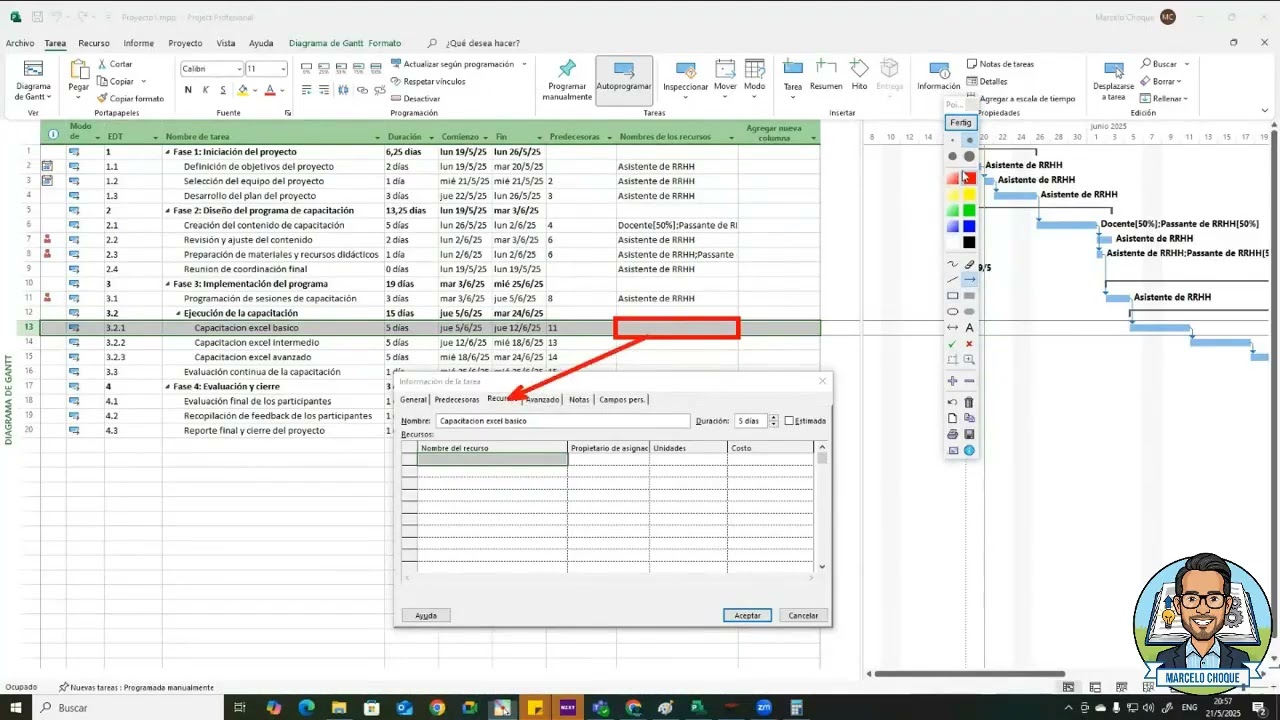 Curso Project: Clase 4: Asignacion de Recursos