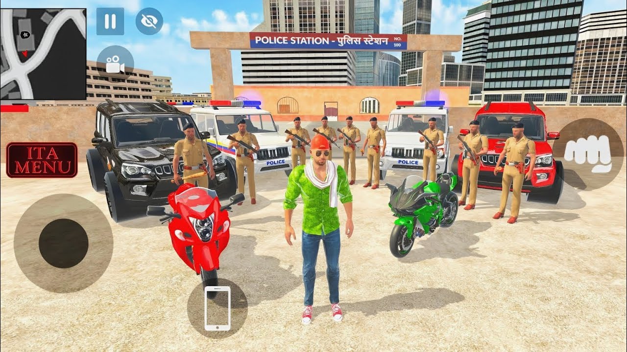 🤑 Indian Theft Auto Simulator🔥| Police vs Franklin | Open World Gameplay | Ganster Life in streets 