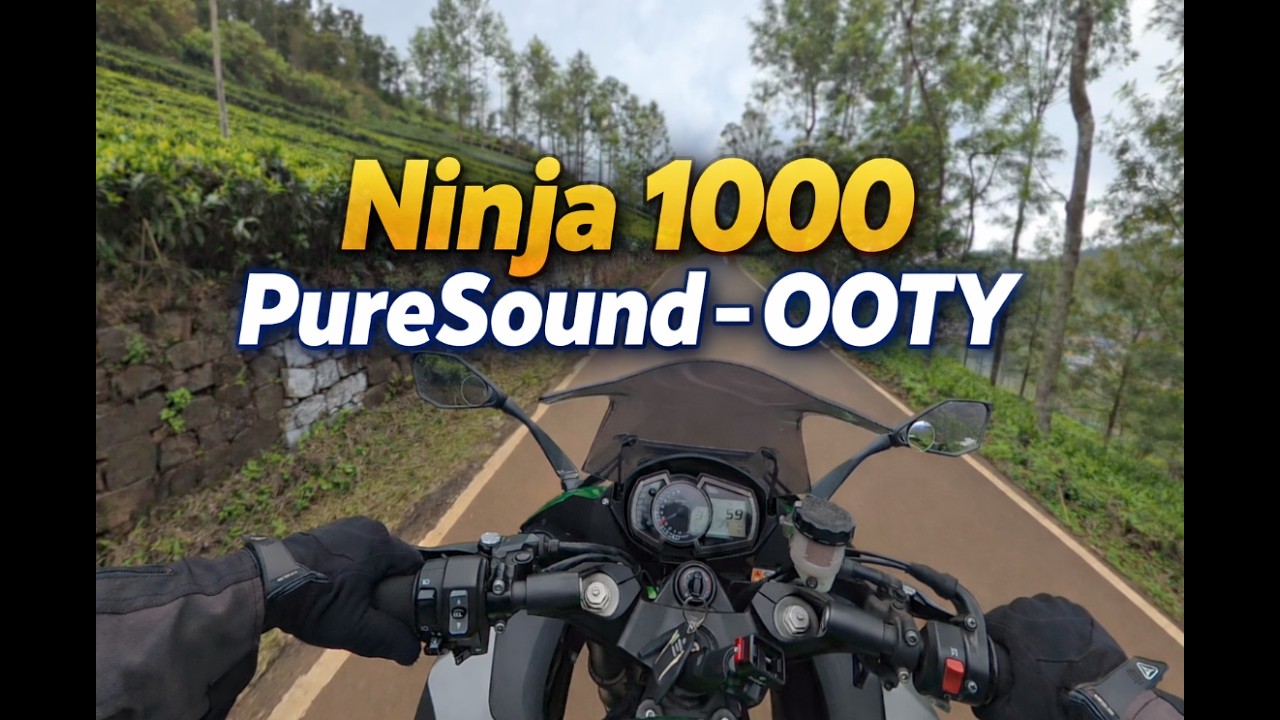 Silent Roads of Ooty | Ninja 1000 Pure Ride Sound