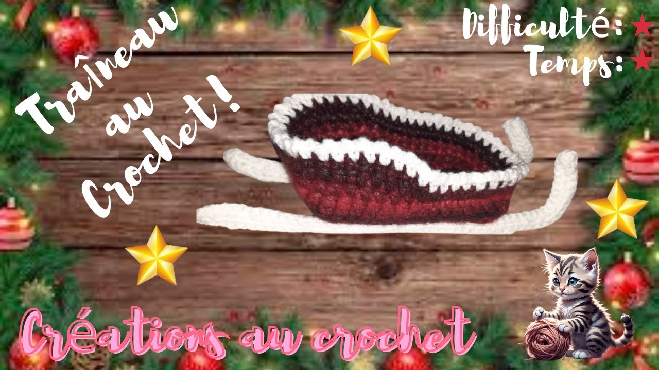 Tutoriel traîneau au crochet.