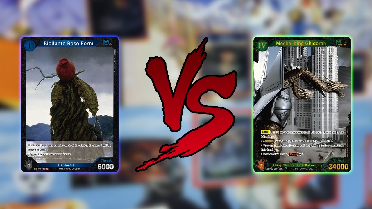 Biollante vs. King Ghidorah \\ GODZILLA CARD GAME