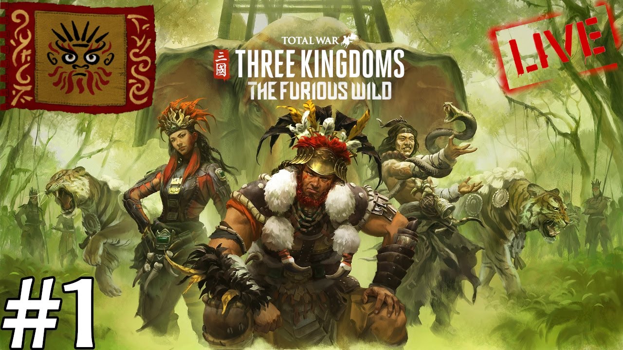 Total War: Three Kingdoms - Plemiona Nanman (Meng Huo)🔴Stream🔴#1