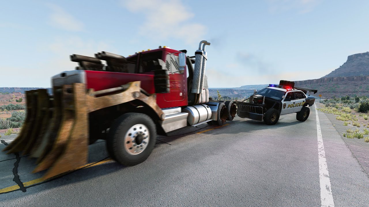 Just Crashes #73 - BeamNG Drive (Mad Cops)