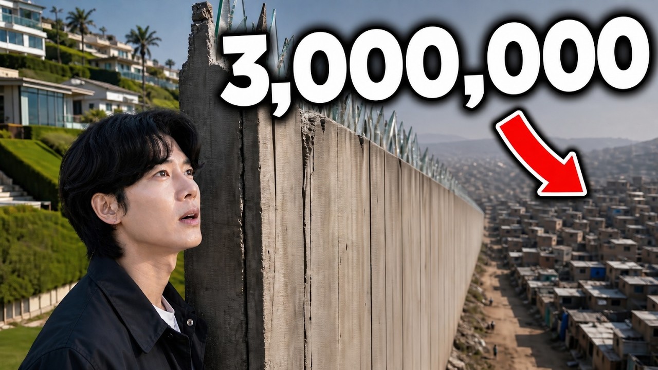 부자들이 만든 "벽"에 갇혀 사는 300만명 빈민