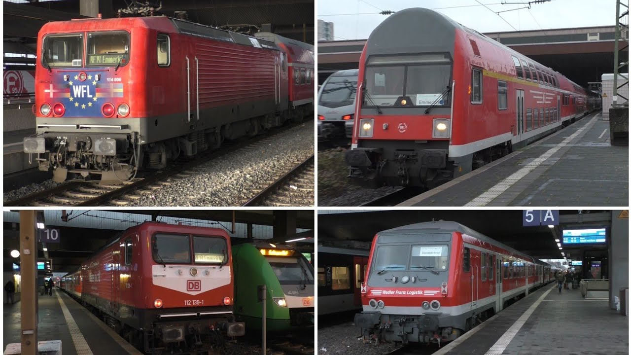 WFL Verstärkerzüge auf dem RE19. BR 112/114, N/Y-Wagen, Doppelstockwagen