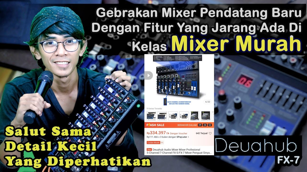 Mixer DEUAHUB FX-7 // Mixer Viral di shopee ‼️jojo CB
