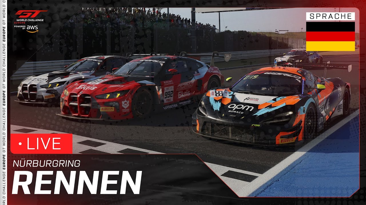 LIVE | Rennen | Nürburgring | GT World Challenge Europe powered by AWS 2025 (Deutsche)
