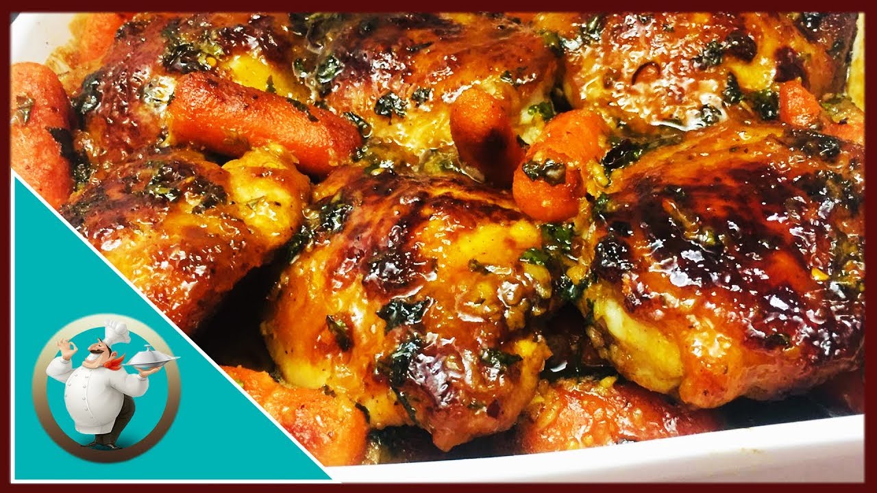 How To Make Honey Garlic Butter Chicken and Potatoes Recipe - Sticky Honey Garlic Chicken& Potatoes