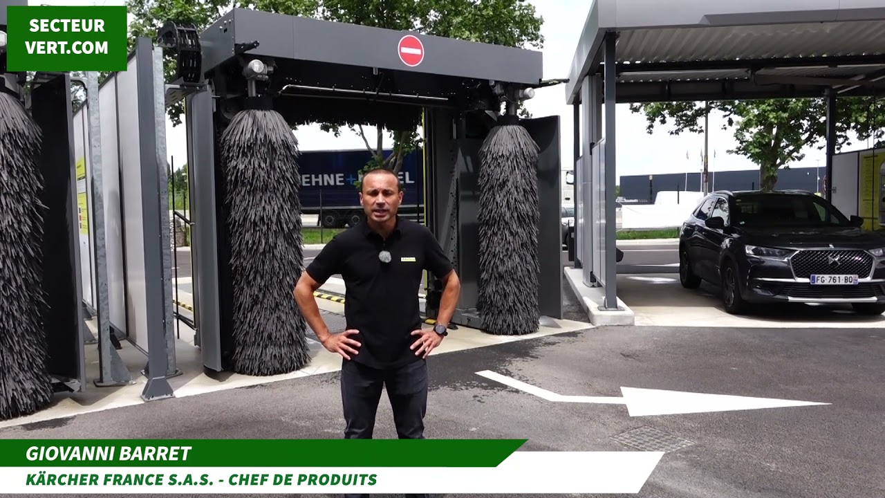 KÄRCHER FRANCE : INTERVIEW Giovanni BARRET à l'inauguration de la 1ère station de lavage Clean Park