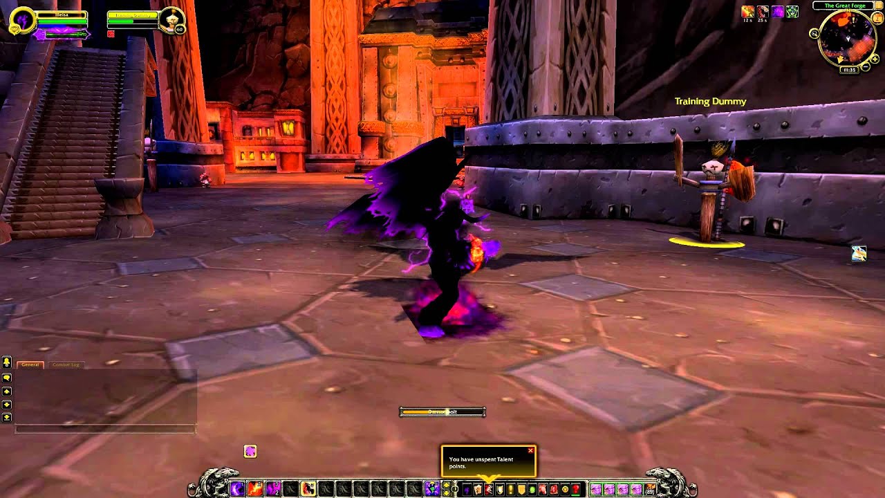 World of Warcraft: Warlords of Draenor Beta 18482 - Warlock demonology Demonbolt talent