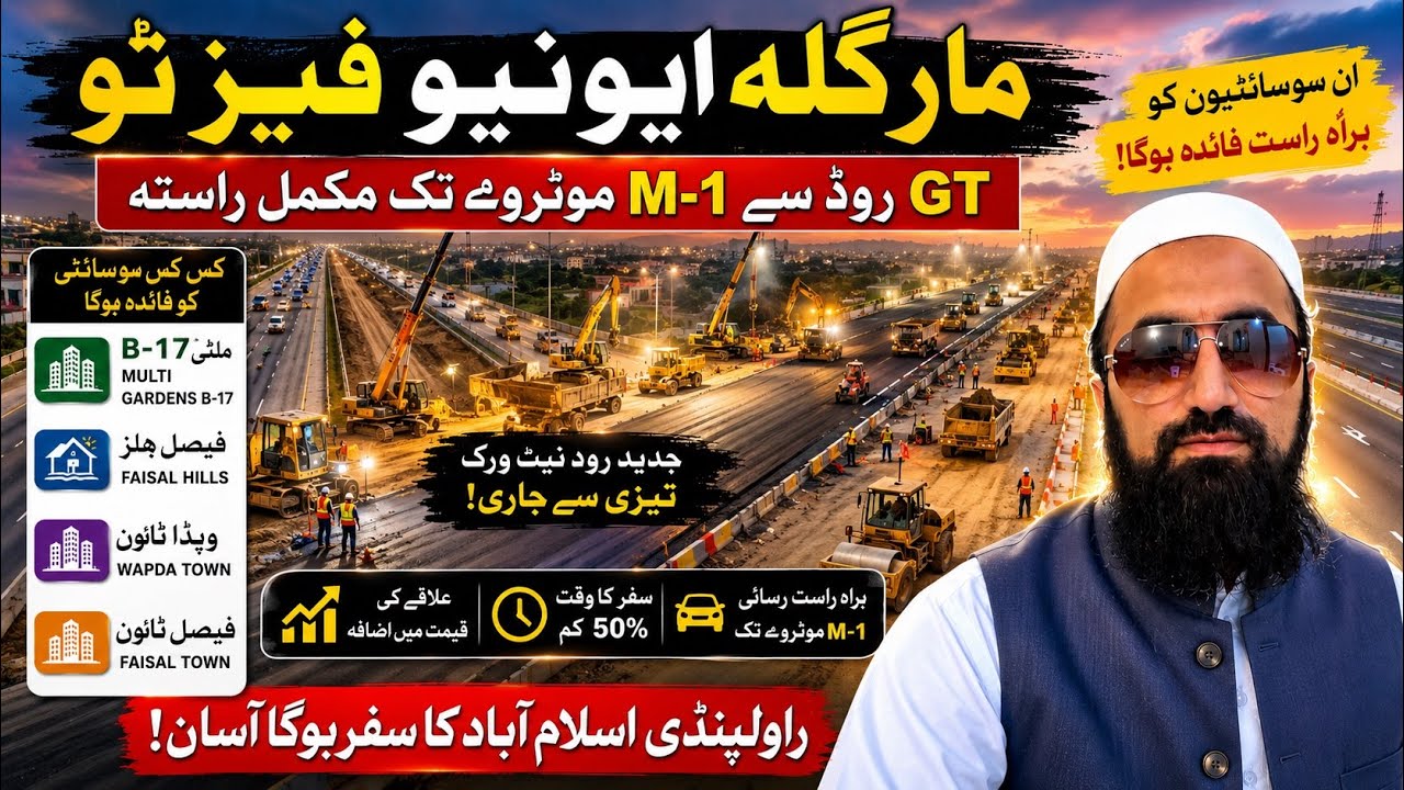 margalla avenue to m1 motorway|margalla road phase 2 update| margalla road islamabad map|