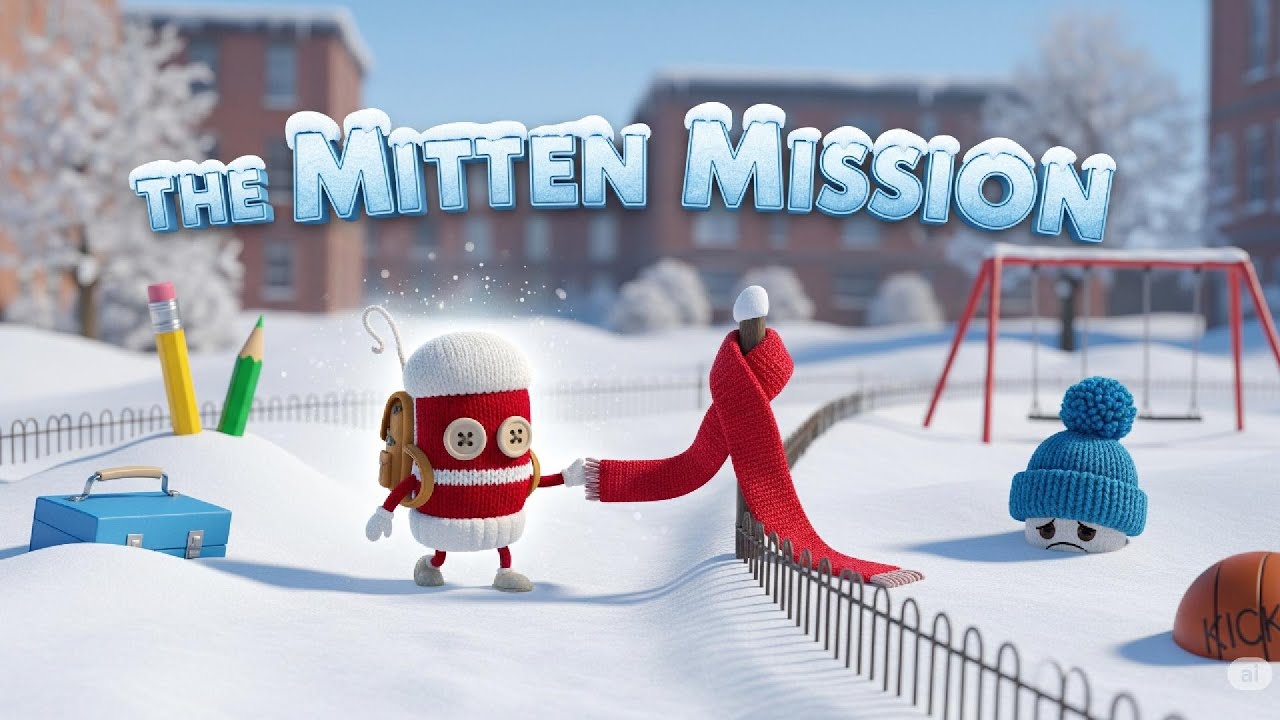The Mitten Mission 🧤❄️ | Winter Cartoon Adventure for Kids | Animated Short Story