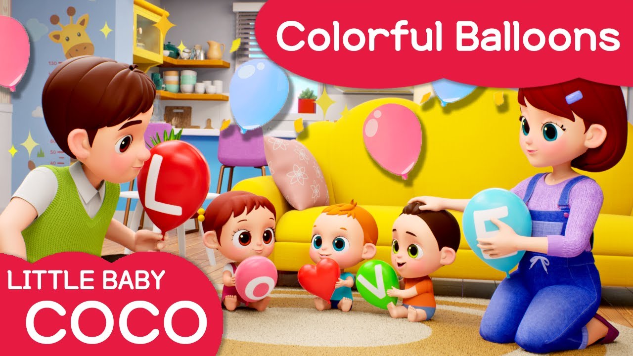 [Littlebaby COCO] Colorful Balloons 🎈| Preschool Song🎶 | Blow Balloons | Color | Play